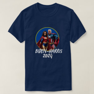Joe Biden and Kamala Harris as  Superheros T-Shirt
