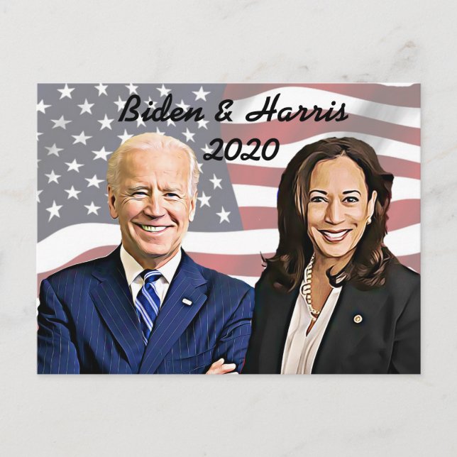Joe Biden and Kamala Harris Memorabilia Keepsake Postcard (Front)