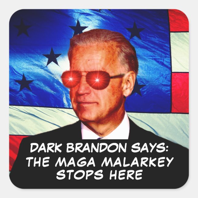 Joe Biden as Dark Brandon Sticker (Front)
