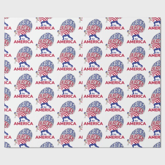Joe Biden Burden for America Wrapping Paper (Seam)
