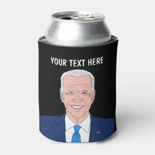 Joe Biden cartoon caricature portrait custom  Can Cooler