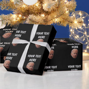 JOE BIDEN  CHRISTMAS PERSONALIZED WRAPPING PAPER