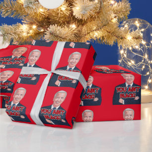 JOE BIDEN Christmas wrapping paper AIN'T BLACK!