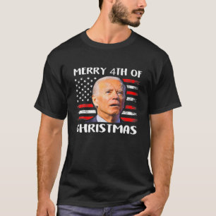 Joe Biden Confused Merry 4Th Of Christmas Fourth O T-Shirt