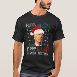 Joe Biden Confused Merry Happy Funny 4Th Of July C T-Shirt