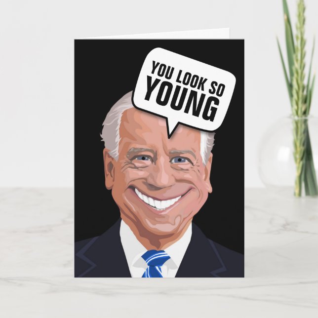 JOE BIDEN CREEPY FUNNY BIRTHDAY CARDS (Front)