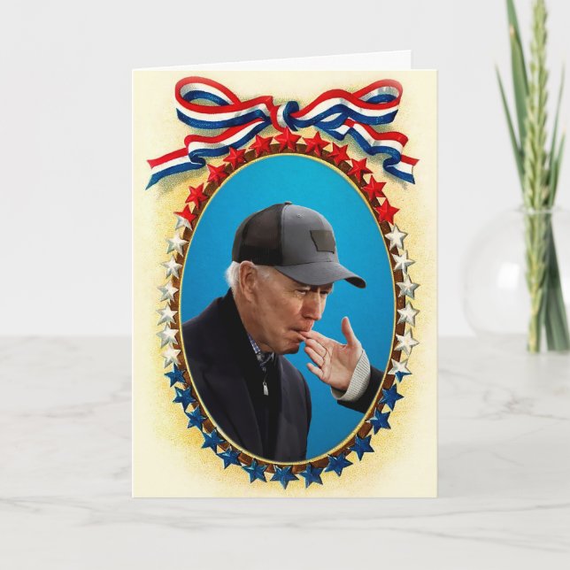 Joe Biden Customisable Holiday Card (Front)