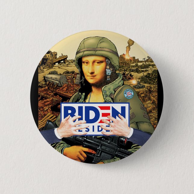 Joe Biden Deconstructed 6 Cm Round Badge (Front)
