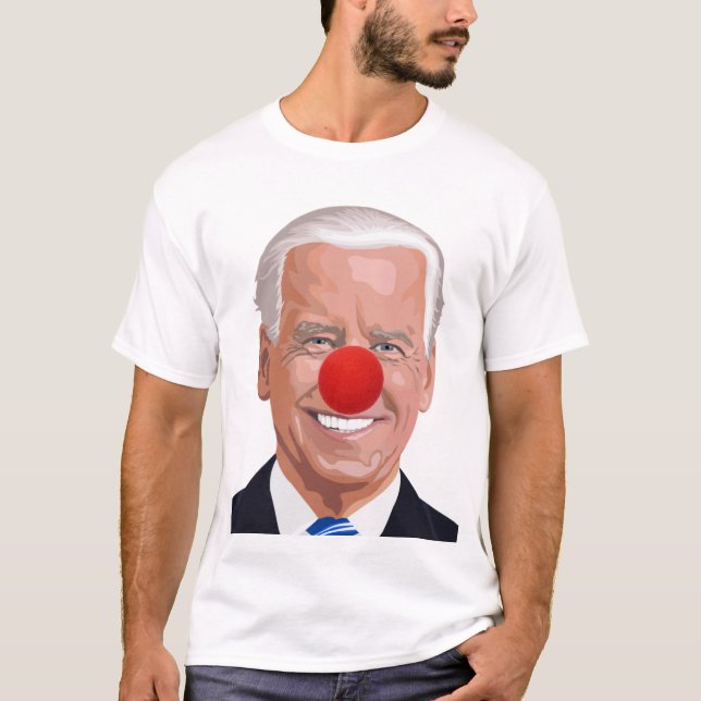 JOE BIDEN EVIL CLOWN T-SHIRTS TEES (Front)