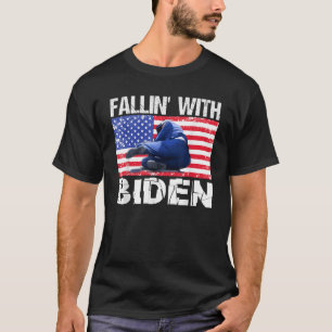 Joe Biden Falls Down On Stage Biden Falling Funny T-Shirt