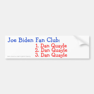 Joe Biden Fan Club: Bumper Sticker
