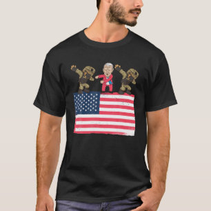 Joe Biden Flossing Dabbing Soldier Patriotic Ameri T-Shirt