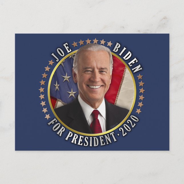 Joe Biden for President 2020 Democrat Photo Postcard (Front)
