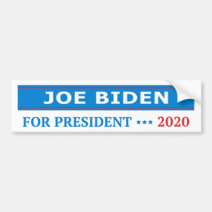 Joe Biden for President 2020 Light Blue Bumper Sticker