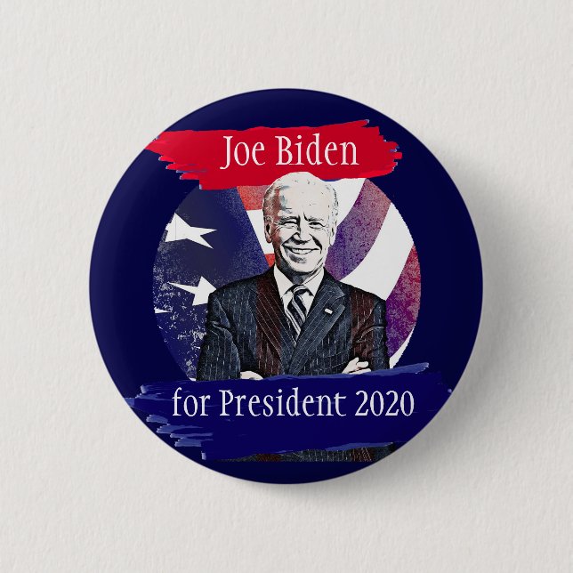 Joe Biden for President 2020 US Election Rally 6 Cm Round Badge (Front)
