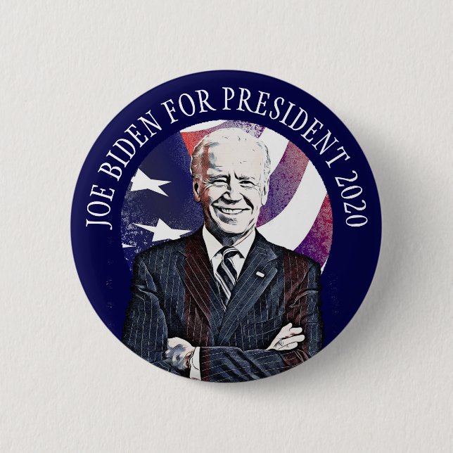 Joe Biden for President 2020 US Election Rally 6 Cm Round Badge (Front)