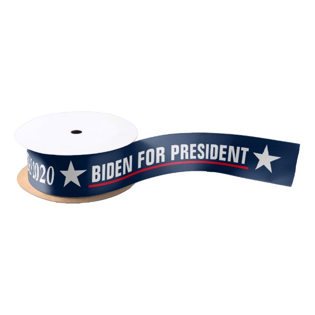 Joe Biden for president 2024 election democrat Satin Ribbon (Spool)