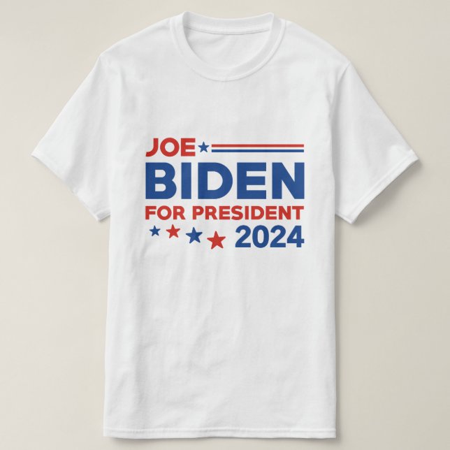 Joe Biden For President 2024 T-Shirt (Design Front)