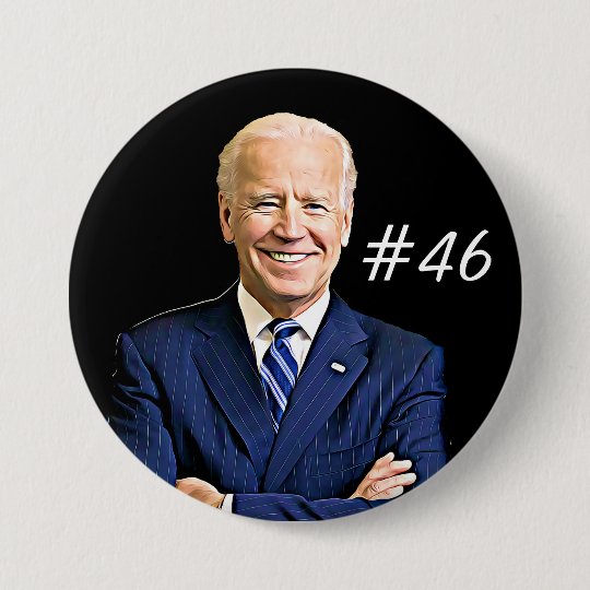 Joe Biden for President 46th US 2020 Election 7.5 Cm Round ...