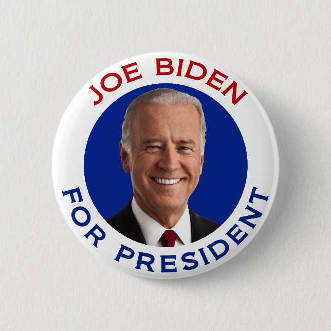 Joe Biden For President 6 Cm Round Badge (Front)