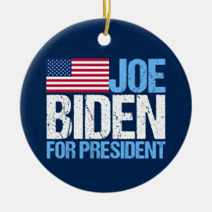 Joe Biden for President Ceramic Tree Decoration