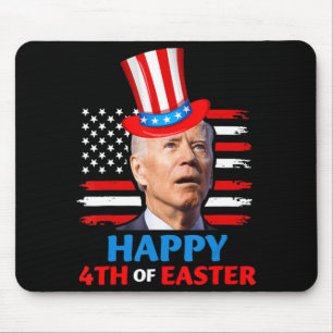 Joe Biden Funn 4th Of July Happy 4th Of Easter Con Mouse Mat