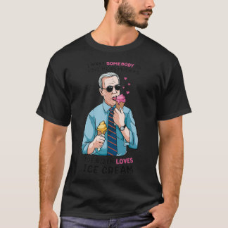 Joe Biden Funny Biden 2020 Loves Ice Cream  T-Shirt