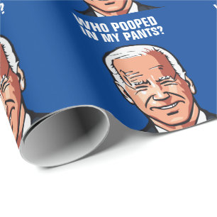 JOE BIDEN FUNNY BIRTHDAY WRAPPING PAPER