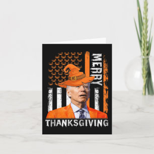 Joe Biden Happy Halloween Merry Thanksgiving US F Card