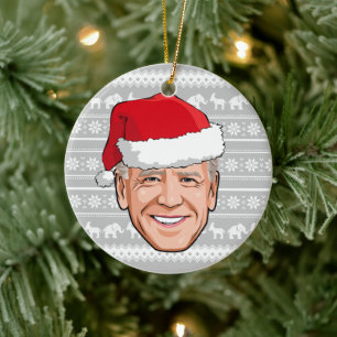 Joe Biden Holiday Ceramic Ornament