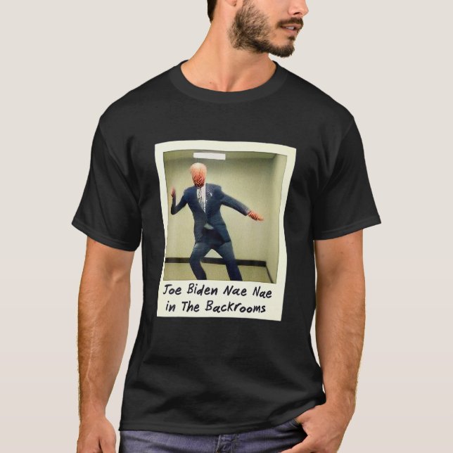 Joe Biden In The Backrooms Real Photo T-Shirt (Front)