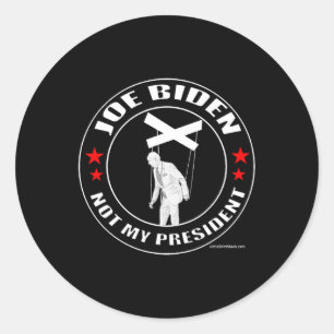 Joe Biden Is Not My President.puppet. Pelosi Trump Classic Round Sticker