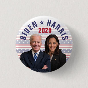 Joe Biden Kamala Harris 2020 President Vice Photos 3 Cm Round Badge