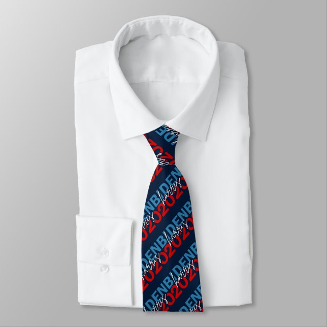 Joe Biden Kamala Harris 2020 Stripes Pattern Tie (Tied)