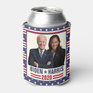 Joe Biden Kamala Harris 2020 US President Photo Can Cooler