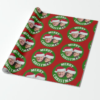 Joe Biden Kamala Harris 2020 w/ Santa Hats - Red Wrapping Paper