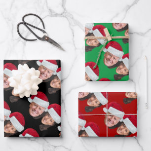 Joe Biden Kamala Harris 2020 w/ Santa Hats Wrapping Paper Sheet