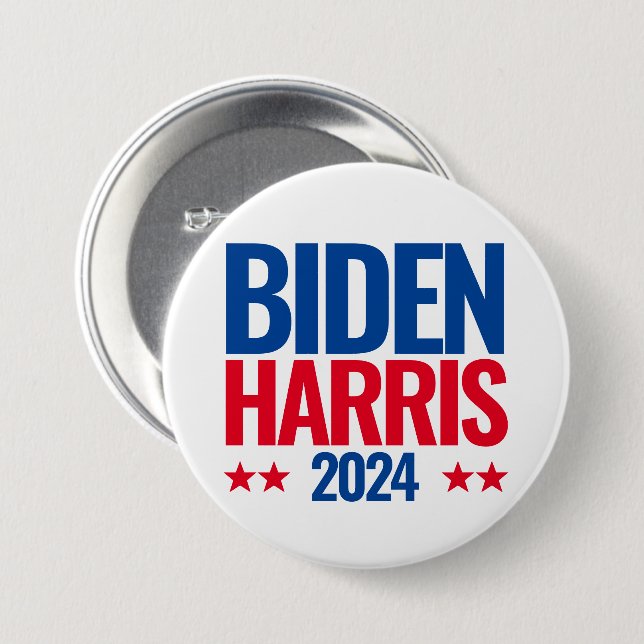 joe biden kamala harris 2024 re-election button (Front & Back)