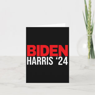 Joe Biden Kamala Harris 2024 Vote Gift Re-election Card