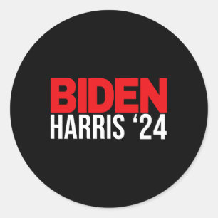 Joe Biden Kamala Harris 2024 Vote Gift Re-election Classic Round Sticker