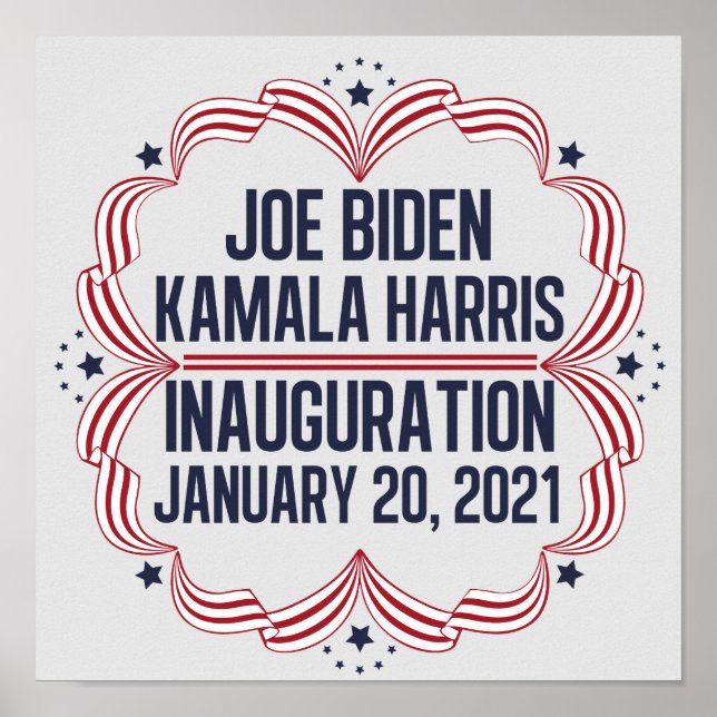 Joe Biden Kamala Harris Inauguration 2021 Poster (Front)