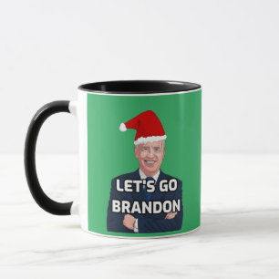 JOE BIDEN LET'S GO BRANDON CHRISTMAS COFFEE MUGS