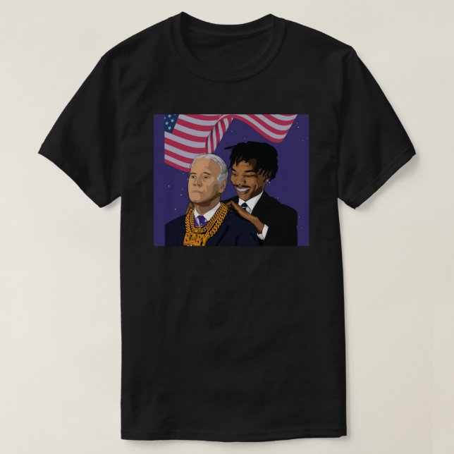 JOE BIDEN LIL BABY MEME Throw Blanket.png T-Shirt (Design Front)
