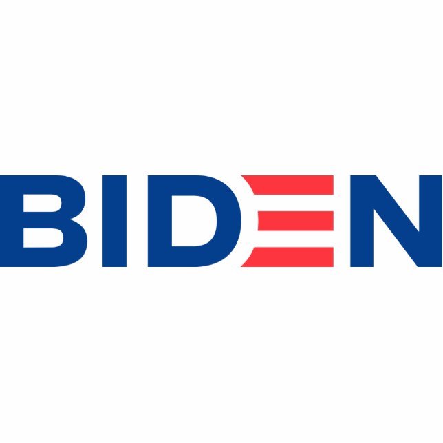 Joe Biden Logo Standing Photo Sculpture (Front)