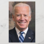 Joe Biden Portrait Photo Flyer<br><div class="desc">Joe Biden portrait photo. Great Biden gift,  gifts for Joe Biden supporter,  Biden Harris gift ideas! Visit our store to find more great Biden merchandise and Biden gifts!</div>