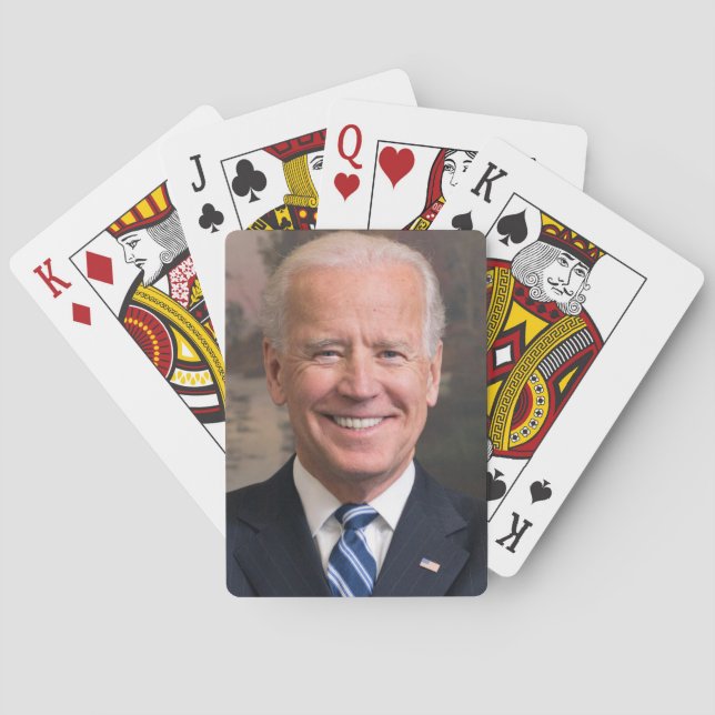 Joe Biden Portrait Photo Playing Cards (Back)