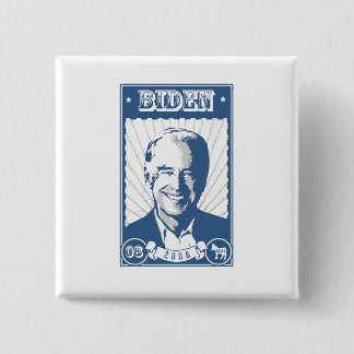 JOE BIDEN POSTER 15 CM SQUARE BADGE