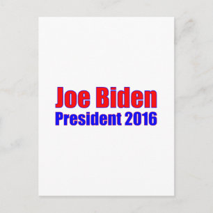 Joe Biden President 2016 Postcard
