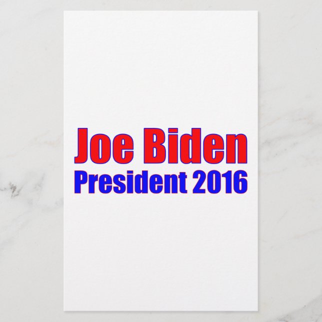 Joe Biden President 2016 Stationery (Front)