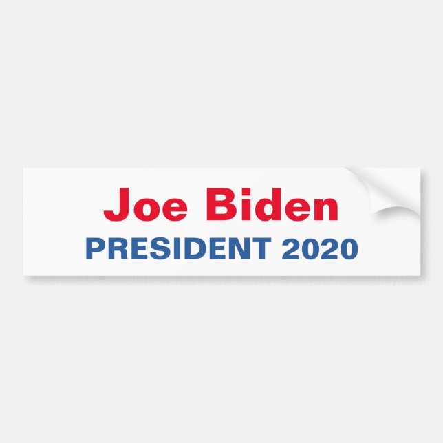 Joe Biden President 2020 Bumper Sticker (Front)